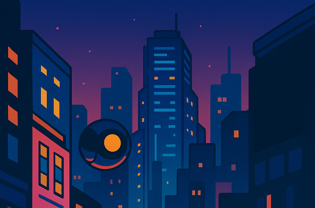 Ilustración de Hope City en 2074